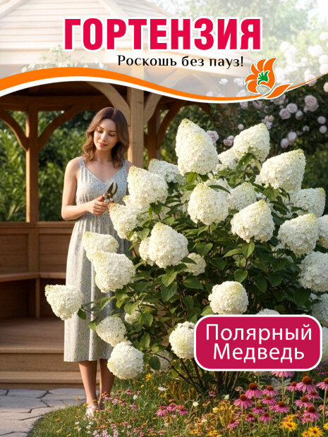 Гортензия Полярный Медведь (Polar Bear) (метельчатая) саженцы 