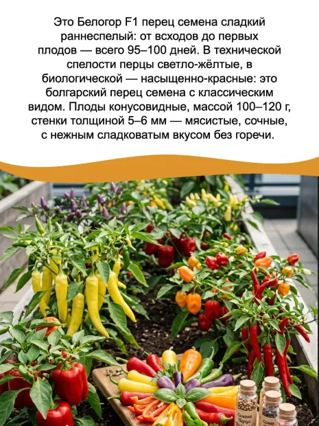 Перец сладкий Белогор F1 семена 